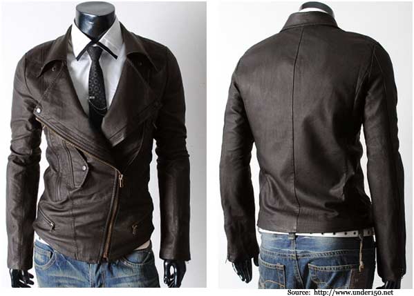 formal leather jacket